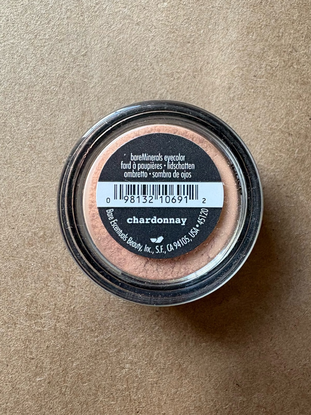 bareMinerals Loose Eyeshadow in “Champagne” Peach